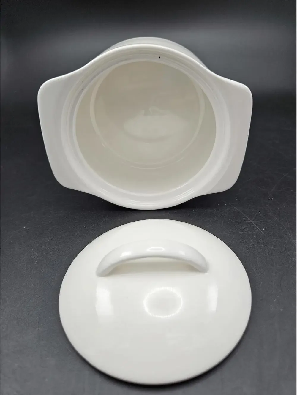Ciroa White Stoneware Lidded Mini Casserole Cocotte Dish 5